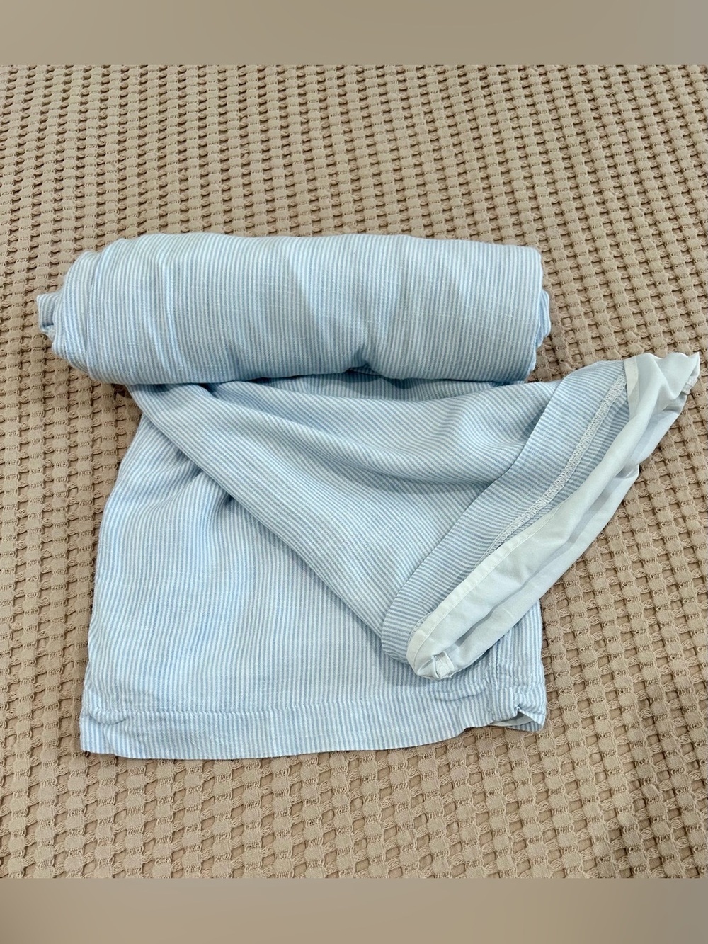 Hollister Blue White Stripe Wide Leg Lounge Pants Sleepwear Size M